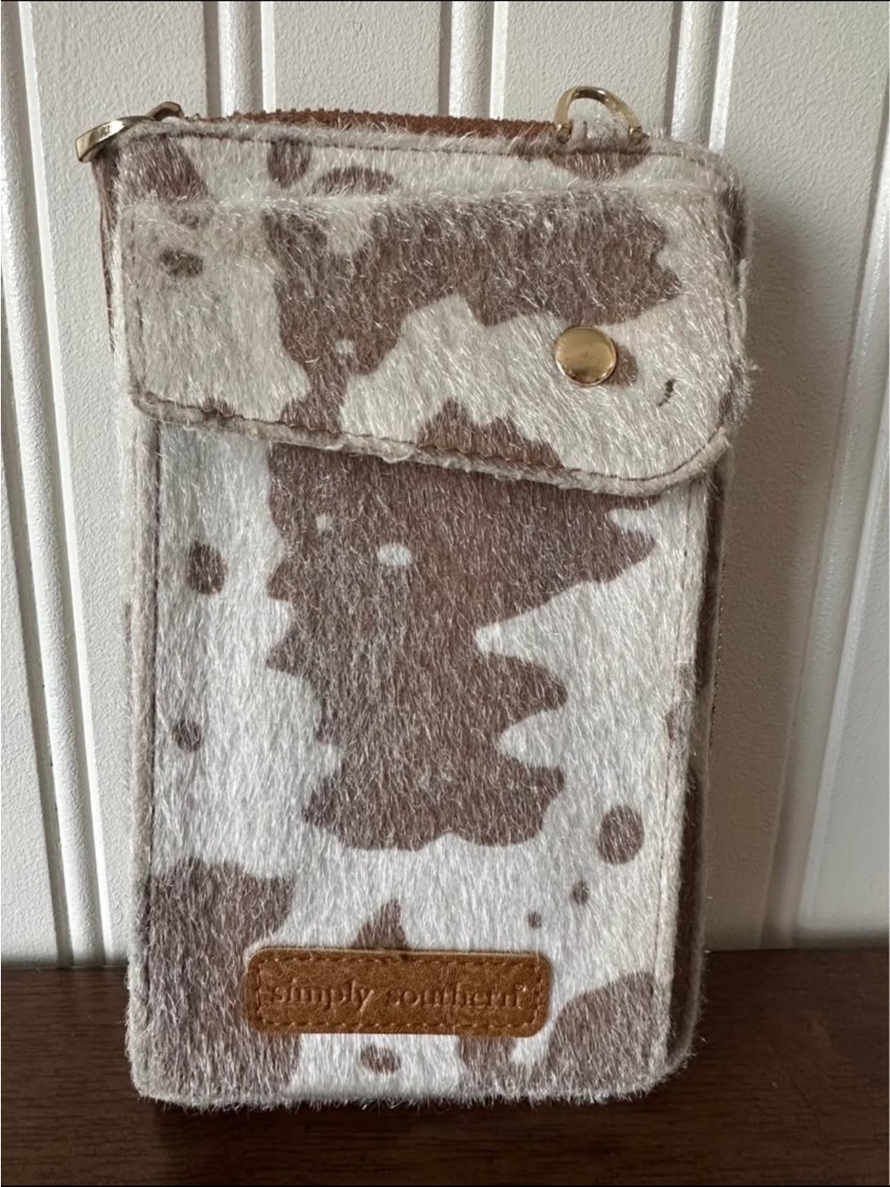 Simply Southern Cow Print Phone Wallet